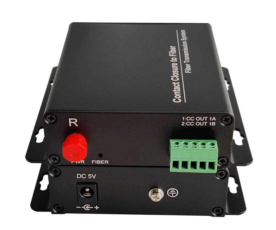 1 Channel Contact Closure Fiber Optical Converter 